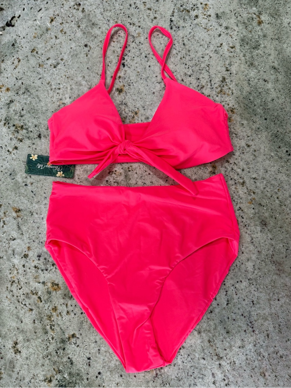 Blooming Jelly Neon Bikini Swimsuit NWT